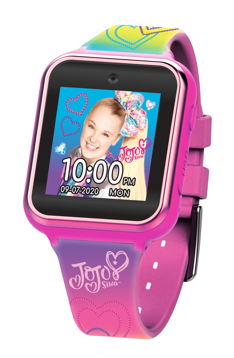 JoJo Siwa - JoJo Siwa Rainbow Interactive Smart Kids Watch, 40 mm