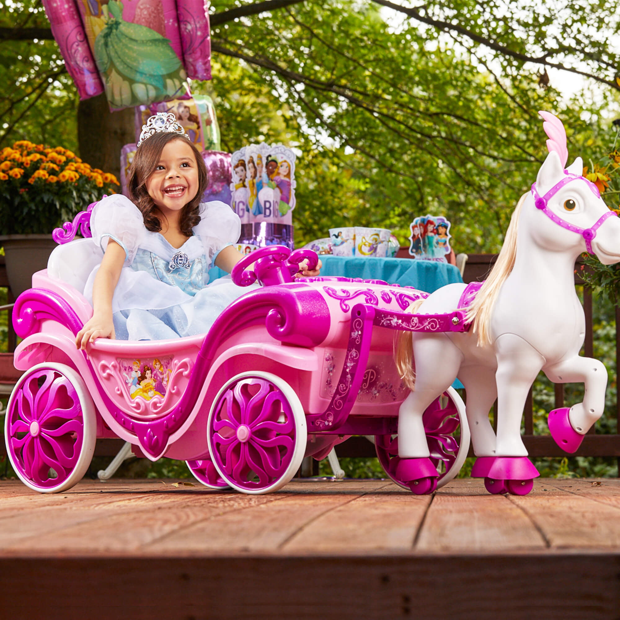 disney princess carriage ride on battery