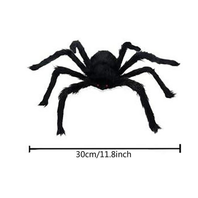 Birdeem Halloween Simulation Skull Big Spider 30Cm Plush Spider Ornament