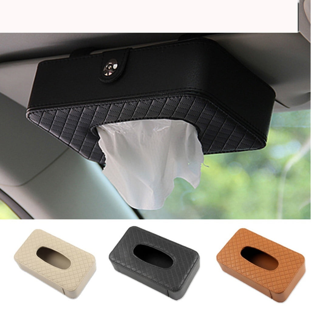Luxury Car Tissue Holder, Back Seat Headrest Hanging Tissue Case Clip