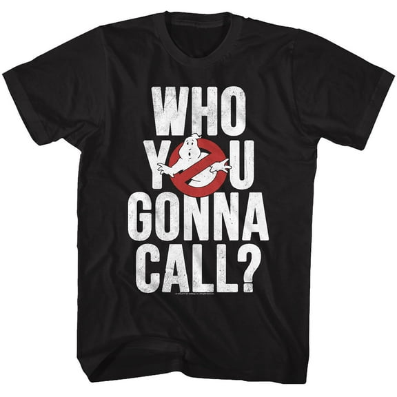 Real Ghostbusters Gonna Call Black Adult T-Shirt