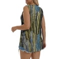 thumbnail image 6 of Fantaslook Womens Tank Tops Dressy Casual Sleeveless Blouses Crew Neck Pleated Tunic Shirts Summer Tops, 6 of 10