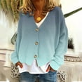 thumbnail image 2 of MeetoTime Cardigans en Tricot pour Femmes Automne 2024, Manches Longues, Col en V, Boutons, Ample, 2 of 5