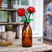 LEGO Roses - Building Toy for Kids, Girls & Boys, Ages 8+ Artificial, Fake Roses for Home Decor & Display - Creative Birthday Gift for Plant & Flower Lovers - 40460