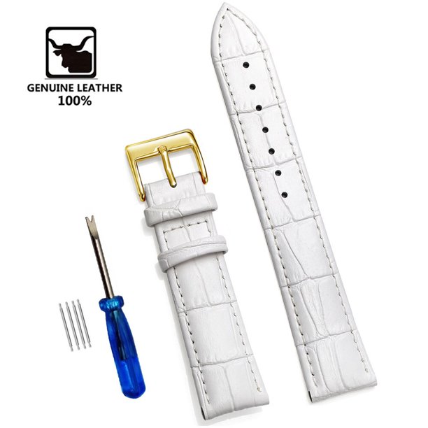 Correas de reloj de cuero genuino 12/14/16/18/20/22/24 mm correa de reloj hebilla de acero pulsera de correa de muñeca de alta calidad + herramienta Tan Jianjun unisex