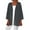 Dark Gray, variant on Lightweight Cardigans for Women Trendy Solid Color Summer Fall Long Sleeve Open Front Kimono Tops Loose Fit Soft Cotton Thin Blouse Light Brown S