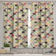 thumbnail image 2 of Ambesonne Modern Valance & Curtain, Oriental Morrocan Design, 55"x36", Multicolor, 2 of 6