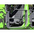 thumbnail image 2 of Rampage by RealTruck Trail Doors with Removable Mesh Net | Pair, Steel, Black | 7695 | Compatible with 2007 - 2018 Jeep Wrangler JK 2-Door, 2 of 5