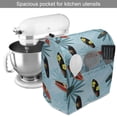 thumbnail image 2 of Surfing Stand Mixer Cover, Surfboards in the Sea with Palm Tree Silhouettes Ocean Summer Hawaiian, Kitchen Appliance Organizer Bag Cover with Pockets, 5 Quarts, Blue Black and Red, by Ambesonne, 2 of 4