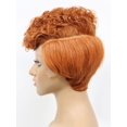 thumbnail image 2 of Short Bob Wig Human Hair Bangs Curly Wigs for Black Women 360x1 Lace Wigs 150% Density Elastic Band and Adjustable Glueless Machine Madeor Black Women (360x1 Curly Bob Wigs, 350#), 2 of 8