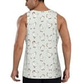 thumbnail image 3 of Fotbe Funny Chicken Pattern Men's Quick Dry Workout Tank Top Gym Muscle Tee Fitness Bodybuilding Sleeveless T Shirt Breathable Workout Shirt-XX-Large, 3 of 9