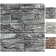 thumbnail image 2 of Paneles de pared 3D, papel pintado de ladrillo 3D de espuma despegable y pegado, panel de pared de piedra sintética negra, papel pintado autoadhesivo (20 unidades, negro), 2 of 5