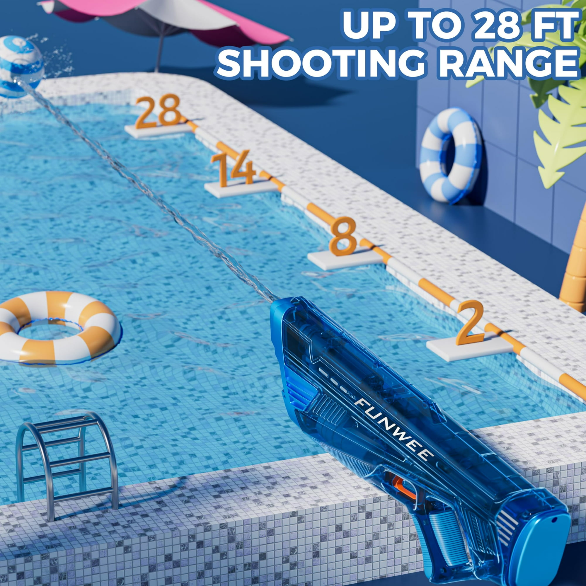 Audasi Pistolet À Eau Electrique Jouet, Pistolet À Eau Automatique