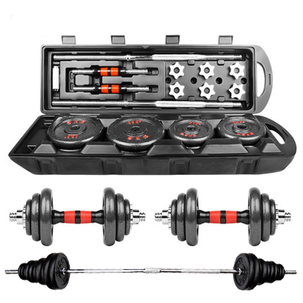 Details about   110lb Weight Dumbbell Set Adjustable Fitness GYM Home Cast Full Iron Steel Plate 