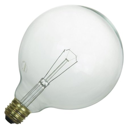 ( case 9 pcs) SUNLITE 60W 120V Clear Globe G40 Incandescent Light Bulb