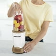 thumbnail image 5 of nutriBullet 500 Personal Blender with 3 Pieces, Matte White & Gold, 5 of 12