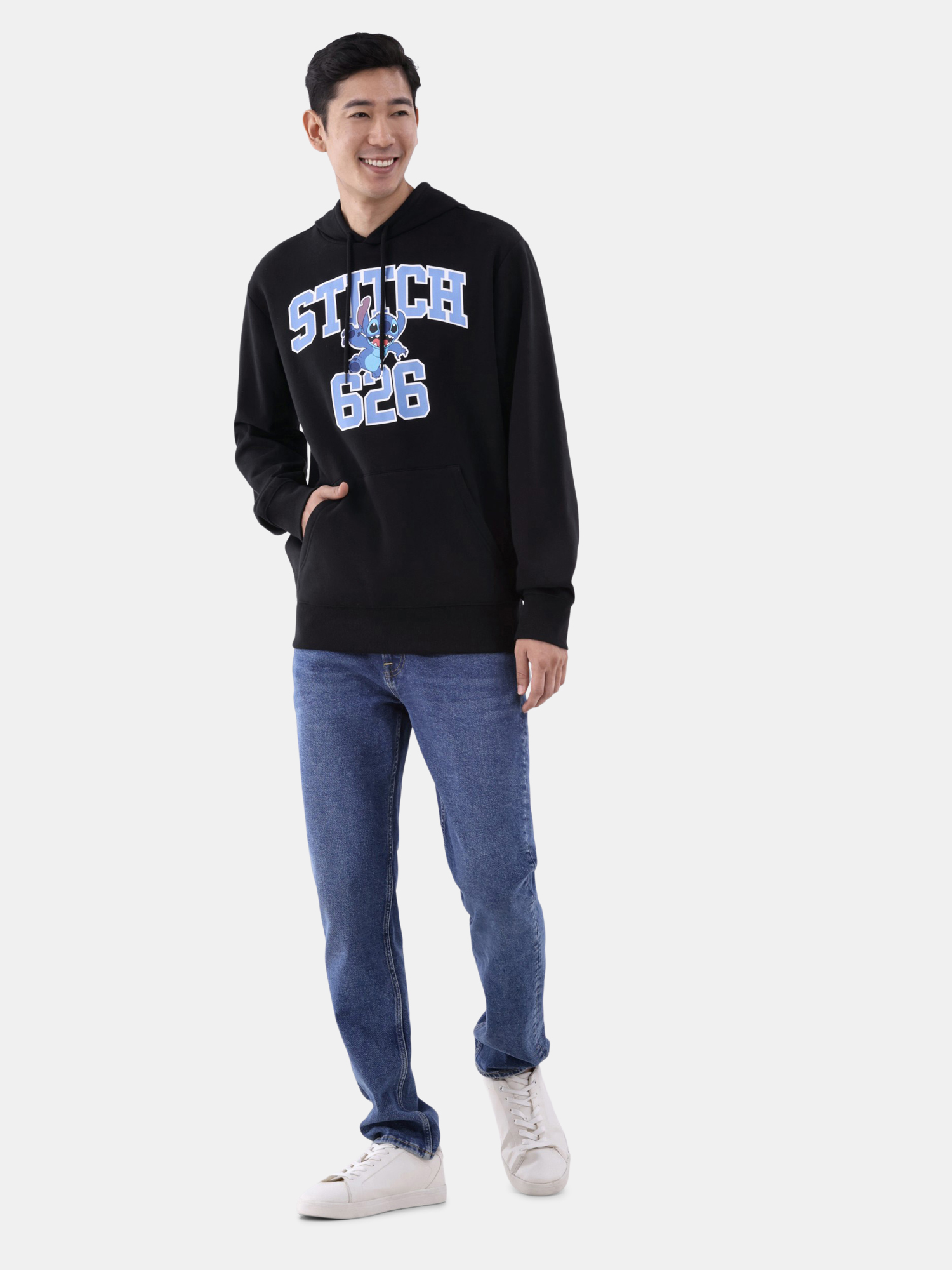 Stitch Men's and Men's Big & Tall Graphic Print Hoodie with Long Sleeves, Sizes XS-3XL