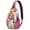 Classic, variant on Classic Red and Green Apple Print Travel Sling Backpack, Lightweight Crossbody Bag with Cute Cartoon Fruit Pattern and Multi-Layer Storage for Apple Lovers