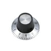 29x18mm Aluminium Alloy Potentiometer Rotary Knob Cap Type Silver Tone