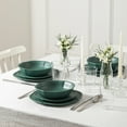 thumbnail image 6 of Stone Lain Baskerville 32-Piece Dinnerware Set Stoneware, Borosilicate Glass, Green, 6 of 7