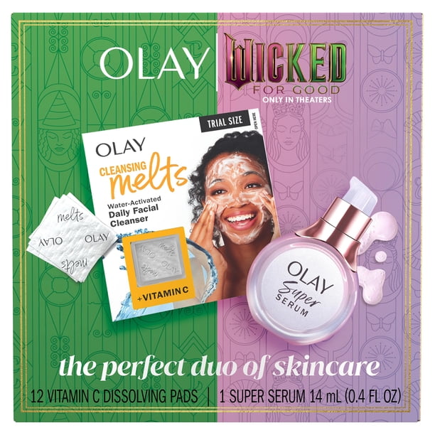 Set de Cuidado de la Piel Olay x Wicked For Good con Limpiador de Vitamina C
