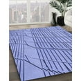thumbnail image 2 of Ahgly Company Indoor Round Patterned Jeans Blue Area Rugs, 5' Round, 2 of 6