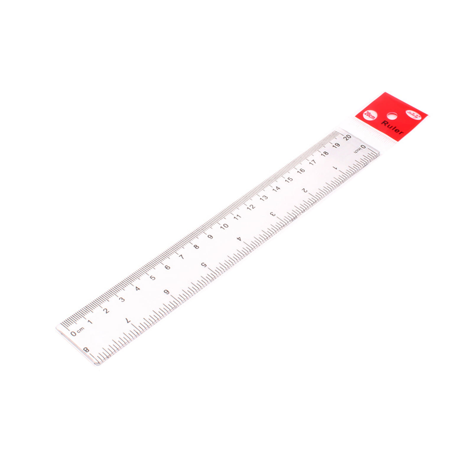 Transparent Plastic Straight Ruler Measurement Scale Tool Student School Supply