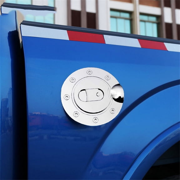1x ABS Chrome Plated Car Fuel Gas Tank Door Cover Cap Trim For Ford F150 2004-08