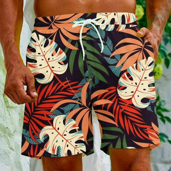 EGNMCR Mens Shorts Men's Special Print Beach Casual Trouser Shorts Pants Gifts for Men