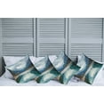 thumbnail image 2 of Ambesonne Mountain Throw Pillow Cover 4 Pack, Alpine Lake Sky Forest, 16", Blue Green Grey, 2 of 7