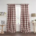 thumbnail image 1 of Cortina de ventana Elrene Home Fashions Farmhouse Living, color rojo, 1 of 6