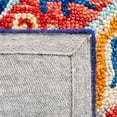 thumbnail image 6 of SAFAVIEH Aspen Emory Tribal Area Rug, Blue/Rust, 7' x 7' Round, 6 of 8