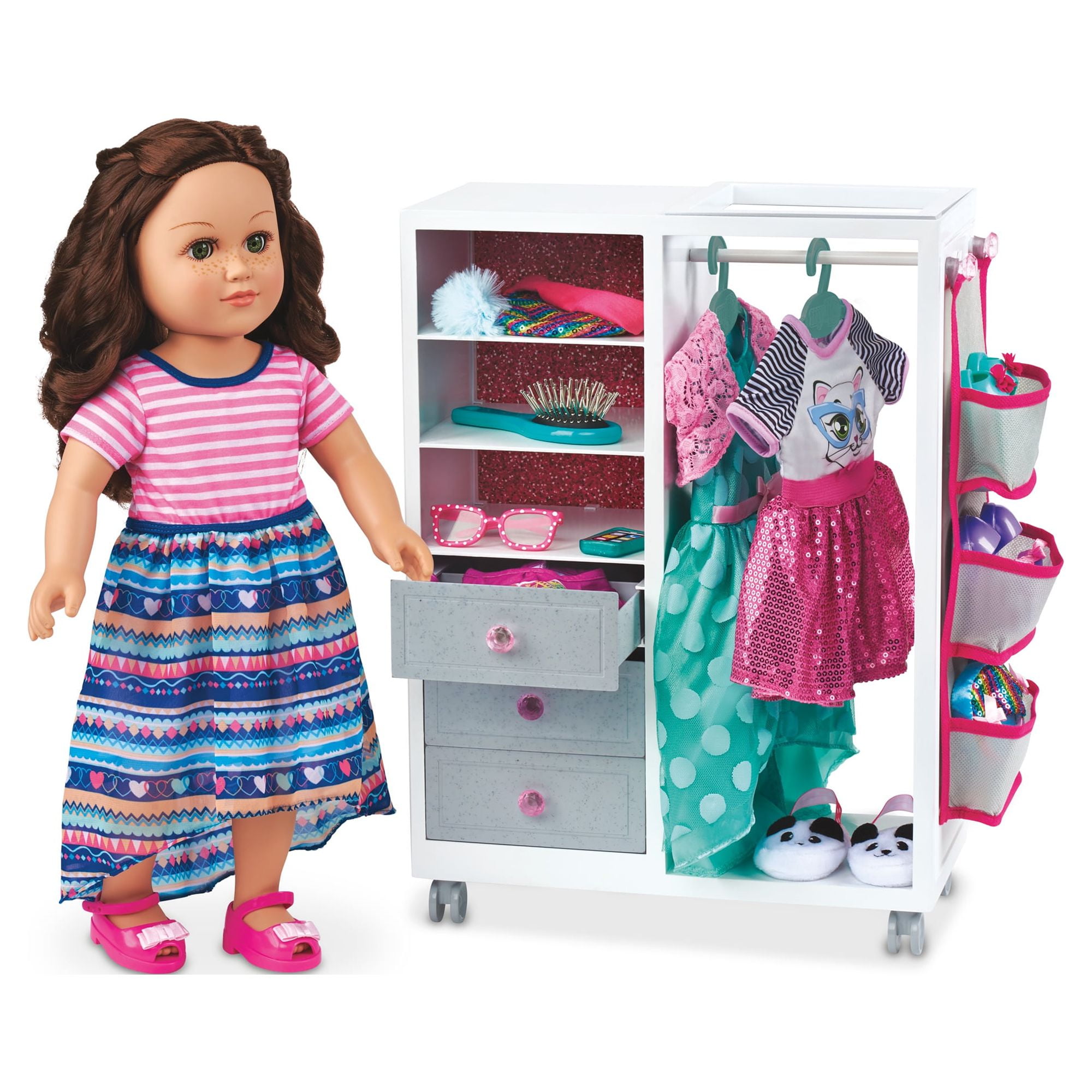 My Life As Plastic Wardrobe Armoire for 18 inch Dolls New