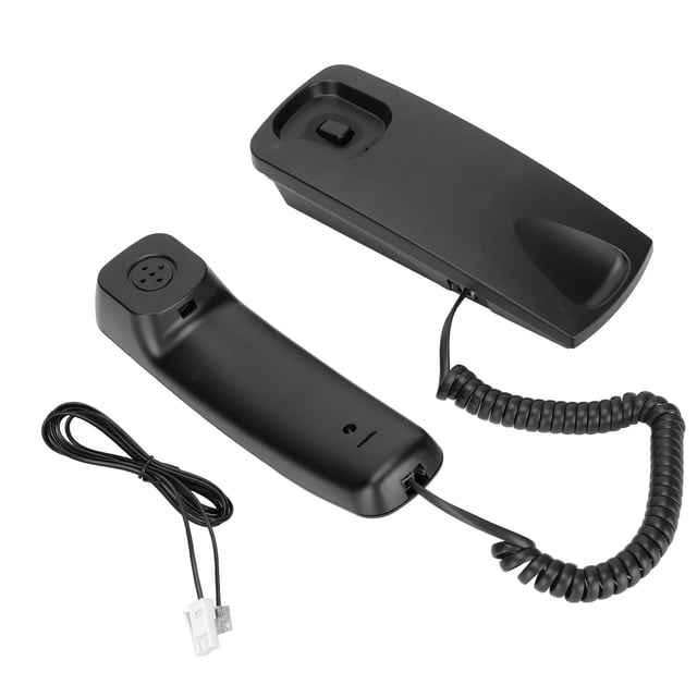 Teléfono con cable teléfono de pared con cable multifuncional resistente función de rellamada con botones para el hogar Amonsee No