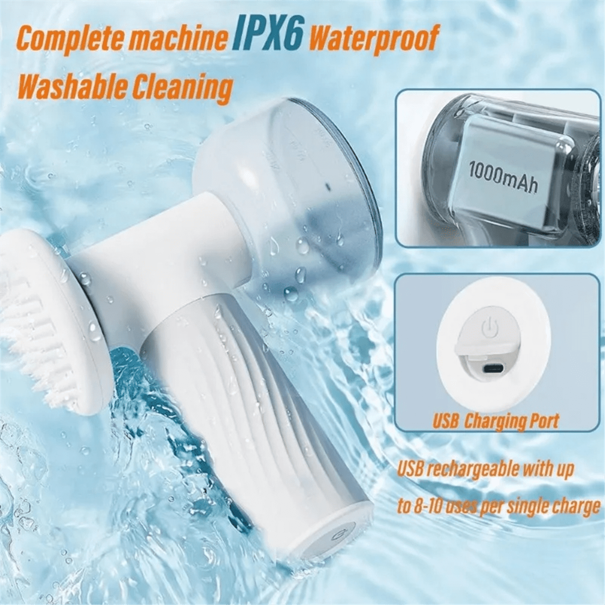 Automatic Foam Soap Dispenser Dog Brush, 2-In-1 Pet Bubble Bath Brush,One-Touch Bubble Dog Bath Brush Scrubber