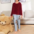 thumbnail image 6 of Wukai Playful Walrus Wonders Print Teenagers' Pajama Pant Sleep Pajama Lounge Pant PJ Bottoms with Pockets and Button Fly(Available in Big & Tall)-Large, 6 of 6