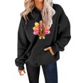 thumbnail image 1 of Gibobby Sudadera con Capucha para Mujer, Sudaderas con capucha y sudaderas con capucha para mujer con diseño gráfico para mujer(Negro,M), 1 of 5