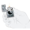 thumbnail image 4 of Zippo Yin Yang Design Street Chrome Pocket Lighter, 4 of 6