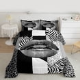thumbnail image 2 of jejeloiu Chic Leopard Pattern Twin Comforter Sets,Black Gray White Bedding Set Cheetah Lover Reversible 2pcs, 2 of 8