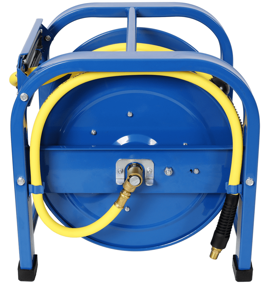 Air Hose Reel 100ft 300PSI Heavy Duty Industrial Hybrid Portable