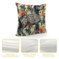 thumbnail image 4 of YINGXI  Throw Pillow Case Tapir and Flowers Asian Tropical Art Floral Jungle Nature Plant Pillow Cushion Cover Square Pillowcase Decorative Pillow Cover Home Decor 18x18in, 4 of 5