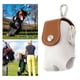 thumbnail image 3 of Greeniant Bolsa de almacenamiento de pelotas de golf, textura de alta gama, impermeable, portátil, durabilidad, colgante, hecha de cuero Deportes y aire libre Marrón 4.9 x 4.xxs, 3 of 6
