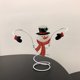 thumbnail image 5 of Soportes para botellas de vino y copas de Navidad, muñeco de nieve, Papá Noel, botella de vino, capacidad para 1 botella de vino y 2 copas, decoración navideña para cocinas, bares, bodegas, gabinetes (muñeco de nieve) oso de fresa Electrónica, 5 of 5