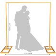 thumbnail image 2 of 8.2FT Wedding Square Wedding Arch, Metal Backdrop Stand for Ceremony Decor, Adjustable Rectangular Arch Frame for Baby Shower, Birthday Party & Anniversary, 2 of 8