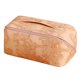 thumbnail image 5 of Descuento Relámpago Solo para Ti, Bolsa de cosméticos de viaje de gran capacidad portátil para mujer, bolsa de maquillaje grande plana con asa y divisor Akmoler, 5 of 9