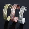 thumbnail image 2 of Pulsera de cobre rojo para hombre, brazalete con nudos del árbol de la vida, terapia magnética para la salud, para la circulación sanguínea y para reducir el estrés, 2 of 4