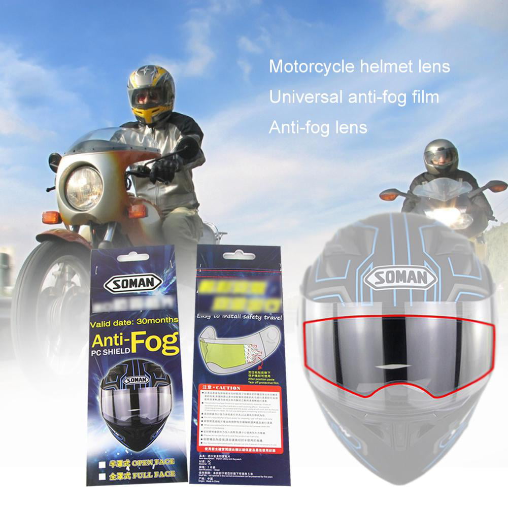 Kapokilly Helmet Anti-fog Film,Imported Motorcycle Helmet Lens Universal Anti-Fog Film Helmet Lens Stickers Anti-Fog Film.wear-resistant And Long-lasting 