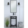 thumbnail image 2 of Pemberly Row 18" Single Resin Top Metal Bathroom Vanity in Black, 2 of 14