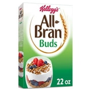 (2 pack) Kellogg's All-Bran Buds Original Cold Breakfast Cereal, 22 oz Box