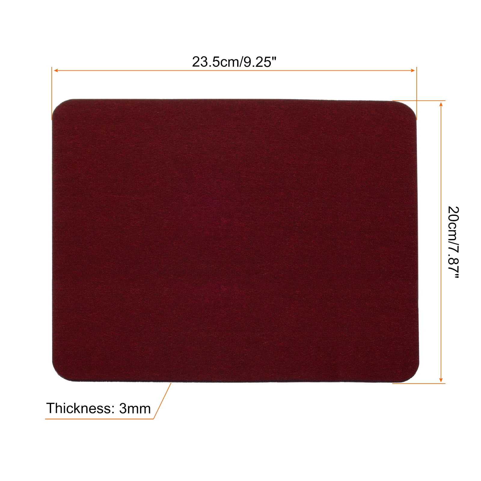 Unique Bargains Felt Dual Side Desk Pad Writing Mat for Office Home Red 23.5x20